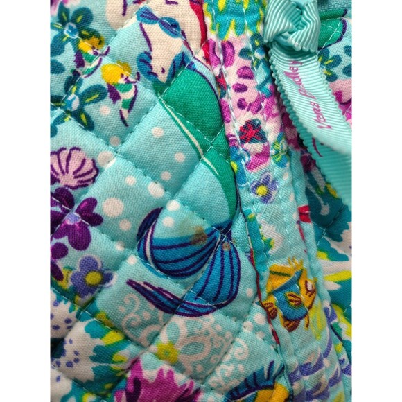 Vera Bradley Original Zip Tote In Disney Ariel Little Mermaid Floral - Picture 3 of 13